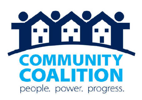 Community Coalition logo with the tagline people, power, progress